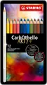 STABILO Pastellkreidestift CarbOthello ARTY+ 12er Metall Etui