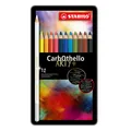 (1,55€/Stück) Stabilo CarbOthello - 12 Farben im Metalletui Pastellkreidestift