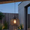 Northpoint LED Solar Hängeleuchte LED warmweiß Gartenleuchte Hängelampe wetterfest IP44 mit Haken automatische Dämmerung Balkon Terrasse Beleuchtung