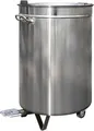 Muelleimer aus Edelstahl, 80L, mit Fusspedal