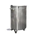 Mülleimer 80 Liter,Edelstahl