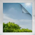 d-c-fix Sonnenschutzfolie selbstklebend (92x200cm) – Fensterfolie Sonnenschutz & Hitzeschutzfolie – UV Schutzfolie Fenster, Tönungsfolie & Verdunklungsfolie für Fenster innen