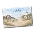 Küstenlandschaft Föhr Souvenir Souvenir Magnet mit Kirche Lustiger Souvenir Magnet mit Spruch für Reisende