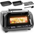 Duronic FG19 Air Fryer Grill, Heißluftfritteuse für Süßkartoffel-Pommes, Mini Backofen Heißluftfriteuse mit 3 Backleche, 2 Personen HLF Friteu...