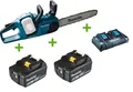 Makita DUC353Z 2x18V Akku-Kettensäge 35cm + 2 Akkus 6Ah + Doppel-Lader DC18RD