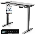 Desktronic HomePro Höhenverstellbarer Schreibtisch Gestell - Schreibtisch Höhenverstellbar Elektrisch mit Flüsterleisem Dual-Motor & Touchscreen - Hohe Tragfähigkeit - Stehtisch