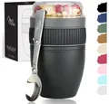 Milu Müslibox Milu Müslibecher To Go Kunststoff 400 ml, auslaufsicher, Müslimax Set