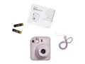 Fujifilm Instax Mini 12 Sofortbildkamera, analog, Format 86 x 54 mm, lila