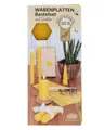 Steinhart Kerzen Bienenwachskerze Wabenplatten Bienenwachs Bastelset mit Docht, 4er-Pack