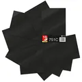 Finest Folia 10x Din A4 Bögen 29,7x21cm 751C Selbstklebende Plotterfolie Bastelfolie (070 Schwarz glanz, 10er Set)