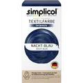 simplicol Textilfarbe intensiv, Nacht-Blau, für Waschmaschine mit Farbfixierer und Salz All-in-1