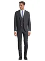 Steffen Klein Herren Anzug - Dreiteiler - Slim Fit - Größe 54 - Business Anzug mit Weste - Elastischer Komfort - Anthrazit