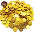 100 Stück Piratenschatz Goldmünzen Spielzeug, Piraten Schatz Gold-Münzen Spielge