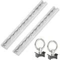 STAHLWERK Zurrschienen 2er Set mit Zurrösen 30 CM Aluminium Airlineschiene