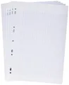 Clairefontaine 14711C - Packung mit 150 Blatt Klausurbogen (Doppelblätter) DIN A4 21x29,7cm, 90g gelocht, französische Lineatur, eingeschweißt, Universallochung, Weiß, 1 Pack