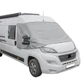 Preiswert&Gut Frontscheibenabdeckung kompatibel für FIAT Ducato X290 Weiß,Grau Wohnmobil UVSchutz (Grau)
