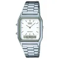Unisex Herrenuhr Damenuhr CASIO AQ-230A-7DMQ Edelstahl Chrono Alarm Vintage