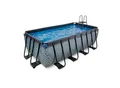 EXIT Stone Aufstellpool 400x200x122cm mit Sandfilterpumpe - grau
