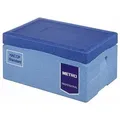 METRO Professional Thermobox GN 1/1, EPP, 40 L, Toplader, mit Kühlakku-Deckel und Kunststoffeinlage, blau