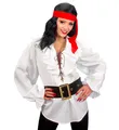 PIRATEN/ RENAISSANCE BLUSE WEIß Gr. L Piratenbluse Kostüm Verkleidung Damenbluse