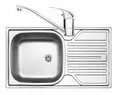Deante Edelstahlspüle ZELB0110, rechteckig, Komplett-Set, Küchenspüle inkl. Spültischarmatur