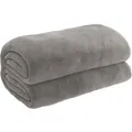 vidaXL Gewichtsdecke mit Bezug Grau 135x200 cm 6 kg Stoff