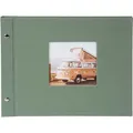 goldbuch Schraubalbum Bella Vista 30x25 40 schwarze Seiten Artischocke