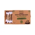 pandoo 4er Pack Baby Bambus Wattestäbchen - vegan & plastikfrei