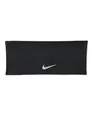 Nike Herren Dri-Fit Swoosh Headband 2.0 Stirnband Running Fitness Training Sport Haarband schweißabsorbierend leicht Unisex, Black/Silver, One Size