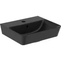 Ideal Standard Handwaschbecken Connect Air 40 cm 1 Hahnloch mit Überlauf Schwarz