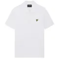 Lyle & Scott Poloshirt Basic Herren, Pique Baumwolle weiß M