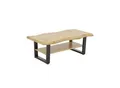 Boxxx Couchtisch, Schwarz, Wildeiche, Metall, Holzwerkstoff, Holzoptik, rechteckig, Kufe, U-Form, 60x42x110 cm, Wohnzimmer, Wohnzimmertische, Couchtische, Couchtische Metall