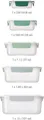Joseph Joseph Aufbewahrungsschüssel Nest™ Lock, Kunststoff, Silikon, (Set, 5-tlg), luftdicht, auslaufsicher, inkl. Deckel