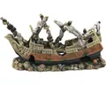 Aquariumdekoration aquatlantis versunkenes Schiff klein 46x15x24 cm