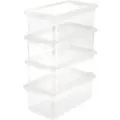 keeeper bea Kunststoff Aufbewahrungsbox 4 x 5,6 L Transparent 19,5 x 33 x 12 cm 4 Stück
