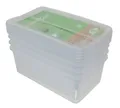 keeeper Aufbewahrungsbox Aufbewahrungsboxen 4er Set klein (Set, Set mit 4 Aufbewahrungsboxen), stapelbar,transparent,belüftet