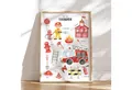 MeinBaby123® Poster Feuerwehr, Bilder Kinderzimmer Deko Jungs, Feuerwehrauto, Feuerwehrmann