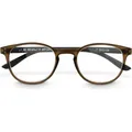 Hama Lesehilfe, recycelter Kunststoff, Transparent Braun/Schwarz Matt, +3,0 dpt (00096236)