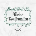 Meine Konfirmation: Gästebuch・Erinnerungsalbum・Für persönliche Glückwünsche von Freunden und Familie・Ansprechende Eukalyptus & Fisch Deko am Cover ... Platz・Tolle Geschenkidee zur Konfirmation