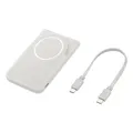Samsung Induktive Powerbank Qi2 5.000 mAh 20 Watt, mit Magnet, grau,
