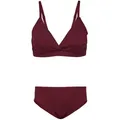 Aquarti Bustier-Bikini Aquarti Mädchen Bikini Set Bustier Bikinislip Zweiteiliger Badeanzug braun|rot 158