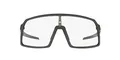 Oakley Herren Oo9406 Sutro Rechteckige Sonnenbrille, Mattes Carbon/transparent bis schwarz, photochrom, 37 mm
