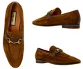Gucci Loafers Web Schuhe Corduroy Slippers Mokassin Shoes Sneakers Retro Lux 41
