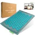 BACKLAXX ® Akupressurmatte für Füße – Nagelbrett Füße für Fussmassage, Rücken, Nacken und Schulter mit Befestigungsband – Fußreflexzonenmassage Matte – Massage Matte für Fußmassage
