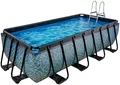 EXIT Framepool (Set, 3-tlg), BxLxH: 200x400x100 cm, mit Sandfilterpumpe und Sicherheitsleiter