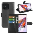 betterfon Handyhülle Kompatibel mit Xiaomi Redmi 12C | Premium Qualität TPU Klapphülle für Redmi 12C mit Kartenfächern | Magnetverschluss Handyhülle | Schwarz