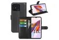 betterfon Handyhülle Handytasche für Xiaomi Redmi 12C Klapphülle Schwarz, 3 Kartenfächer, Magnetverschluss & Standfunktion im Lederlook