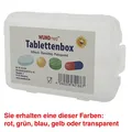 WUNDmed Tablettenbox farbsortiert (rot, grün, blau, gelb, transparent), 1 St.