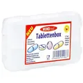 Tablettenbox mit 10 Fächern farbig sortiert