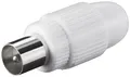 IEC/Koax-Stecker, Schraubbefestigung, Kunststoffausführung